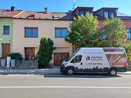 Izolace stropu rodinného domu na Třebíčsku